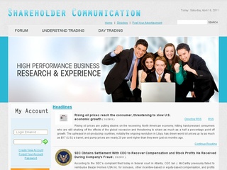 Financial Message Board